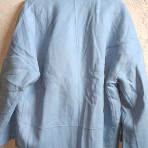 Women's Formal Blazer Coat Oversized Jacket Blue