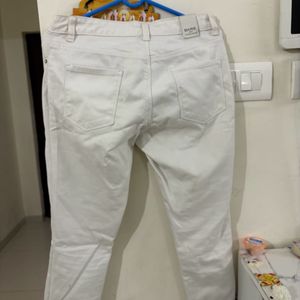 White Slim Fit Jeans