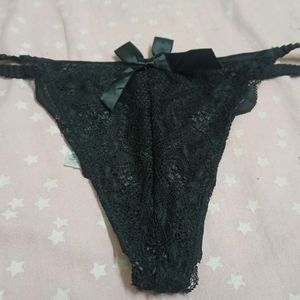 Black Net Thong