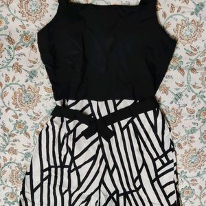 Black And White Romper