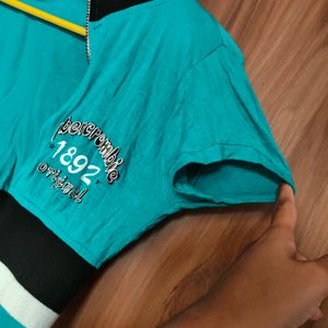 Sea Green Cropped Jacket (Women's)