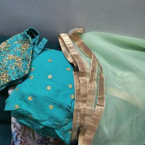 Festive Lehenga Blouse Dupatta Set