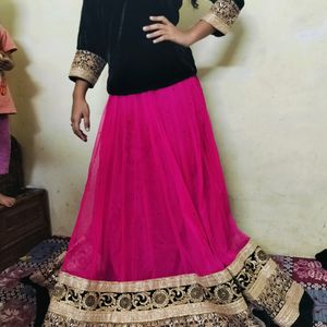 Beautiful Designed Rose Pink Colour Lehnga Set