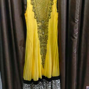 Yellow Floor Length Gown