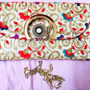 Jaipuri Embroidery Clutch