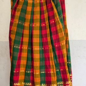 Ethnic Skirt and Blouse | Pattupavada