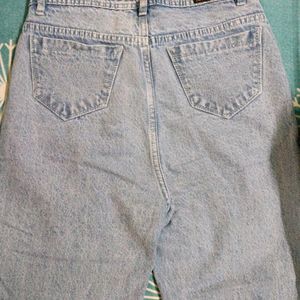 Blue Denim Distress Jeans