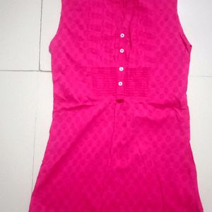 DJ & C Hot Pink Sleeveless Tunic Top