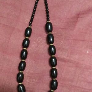 Black Beaded Necklace