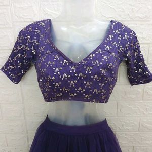 Purple Lehengacholi