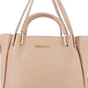 Lapis Lupo Beige Structured Handbag