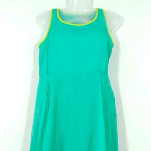 Mohr Green Sleeveless Fishcut Dress (Women)