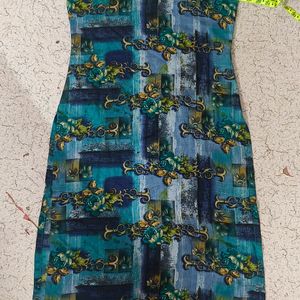 Sea Green Printed Suit With Dupatta