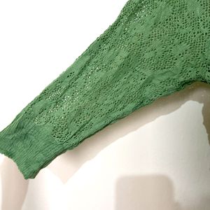 Green Cardigan Shrug