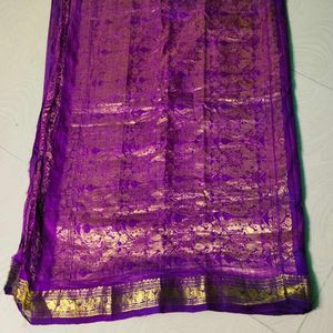 Shinning Pure Gadwal Saree