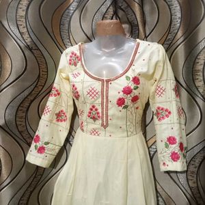 Yellow Anarkali Suit