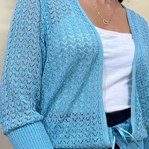 Crochet Knit Shrug💙