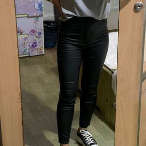 H&M Leather Jeans