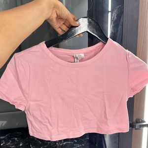 H&M basic cropped top