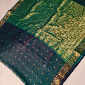 Cotton Blend Pure Gadwal Saree