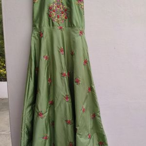 Women's Mehndi Function Gown.