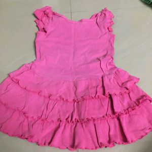 Pink Frock For Girls