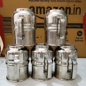 5 Stainless Steel Cup Set