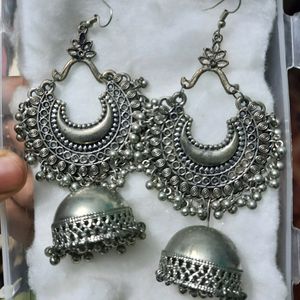 Oxidized Earrings(Jhumka)