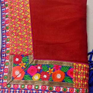 Thread Work Saree