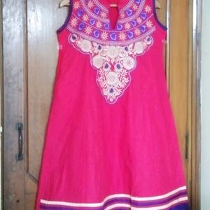 Brand New Cotton Rose Embroidery Kurti