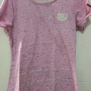 Pink N White Tshirt Size 32