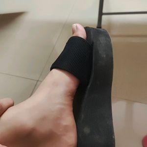 Wedged Black Footwear