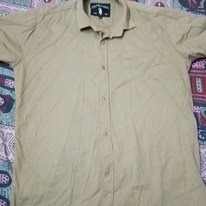 Light Chocolate Colour Half Sleeve Shirt