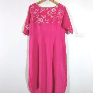 Pink Printed Kurta (Women's)