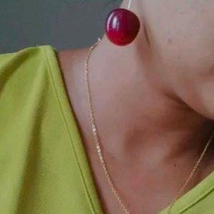 Fashionable western stylish cherry earrings