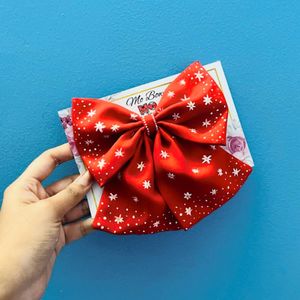 Red Dotted Bow