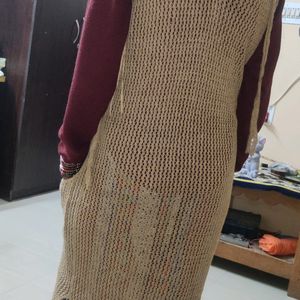 Crochet Wool Beech Wear Dress