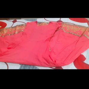 Pink Anarkali Set