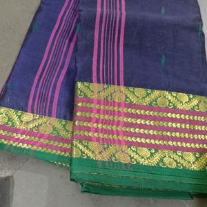 New Cotton Saree With Heavy Border