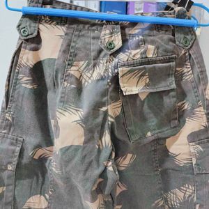 Military Print Cargo Pants