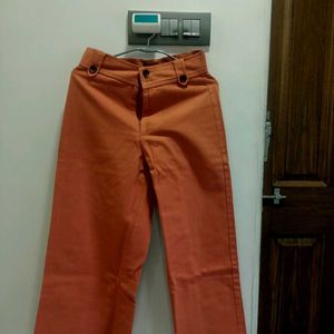 Flared Orange Jeans