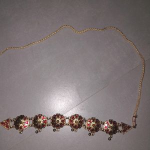 Gold Embroidery Necklace For Women