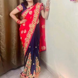 Double Shade Heavy Saree