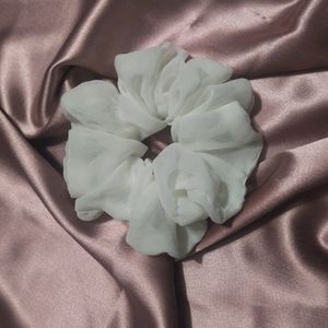 White Scrunchie