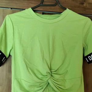 Urbanic Top Neon Green Color Size-s