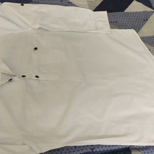 White Men Cotton Shirts