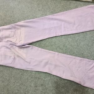 lilac flared jeans