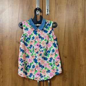 Colorful Flora Top