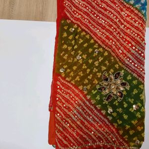 Multicolored Festive Saree