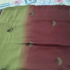 Two Colore Combination Saree